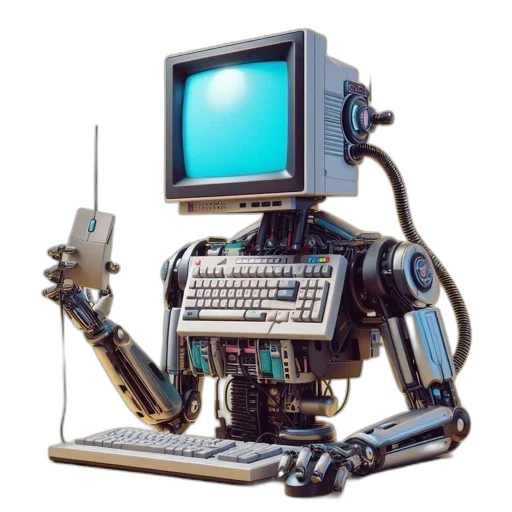 robot, staff, weapon, animal transparent PNG cut-out