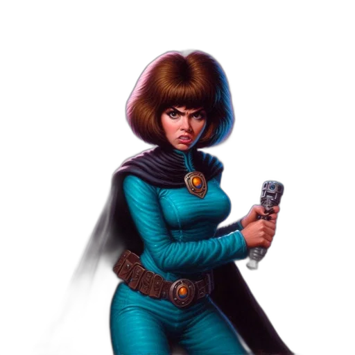 staff, hair, jacket, concept art transparent PNG cut-out