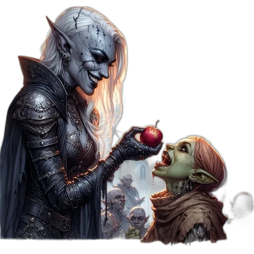 fantasy art, concept art, comic book art, snow transparent PNG cut-out