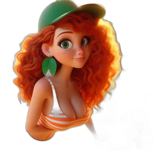 hat, cartoon, 3d render, fantasy art transparent PNG cut-out