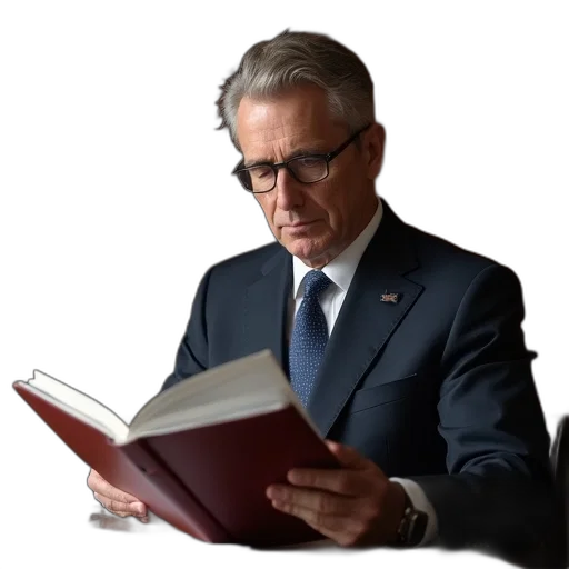 staff, mpp, reading, his transparent PNG cut-out