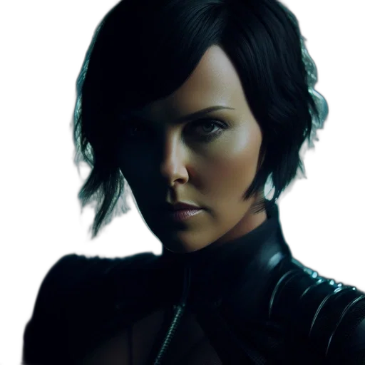 face, jacket, concept art, photorealistic transparent PNG cut-out