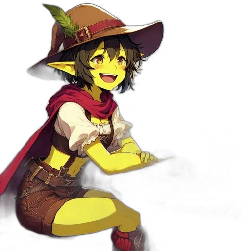 hat, staff, dress, weapon transparent PNG cut-out