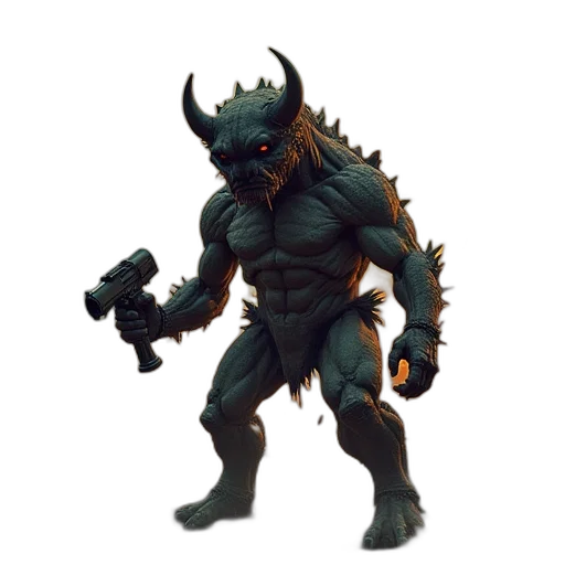 creature, dragon, staff, concept art transparent PNG cut-out