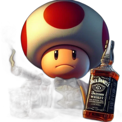 hat, bottle, face, concept art transparent PNG cut-out