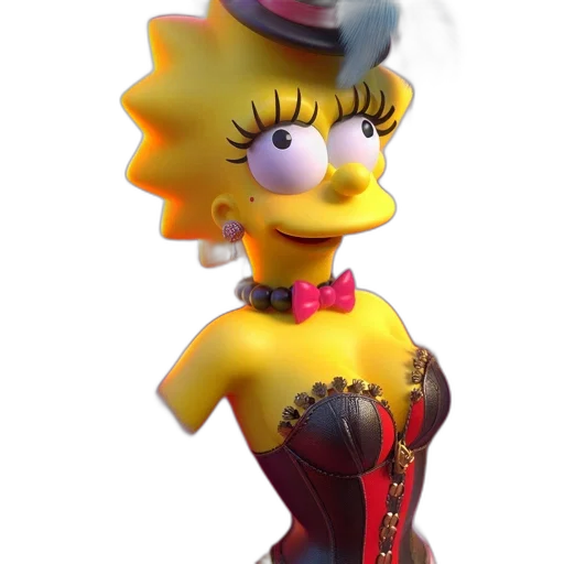 hat, staff, 3d render, concept art transparent PNG cut-out