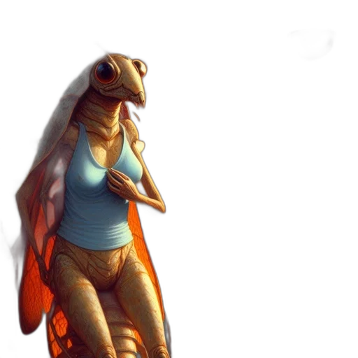 dragon, creature, dress, animal transparent PNG cut-out