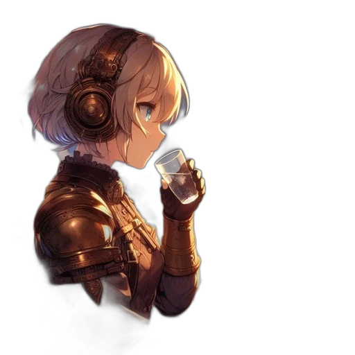 robot, mask, weapon, staff transparent PNG cut-out