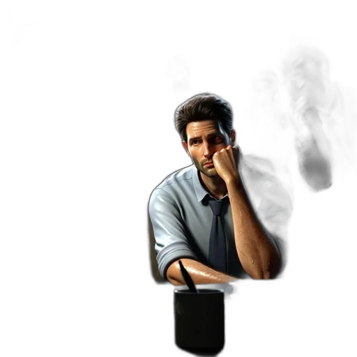 staff, mask, face, photorealistic transparent PNG cut-out