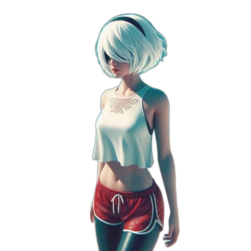 dress, jacket, robot, face transparent PNG cut-out