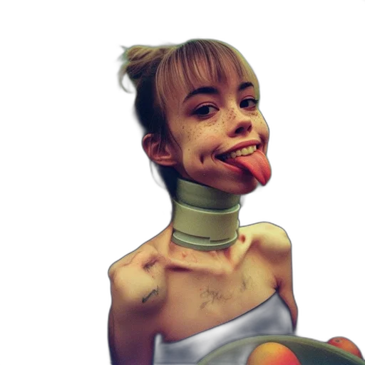 face, mask, robot, cyberpunk transparent PNG cut-out