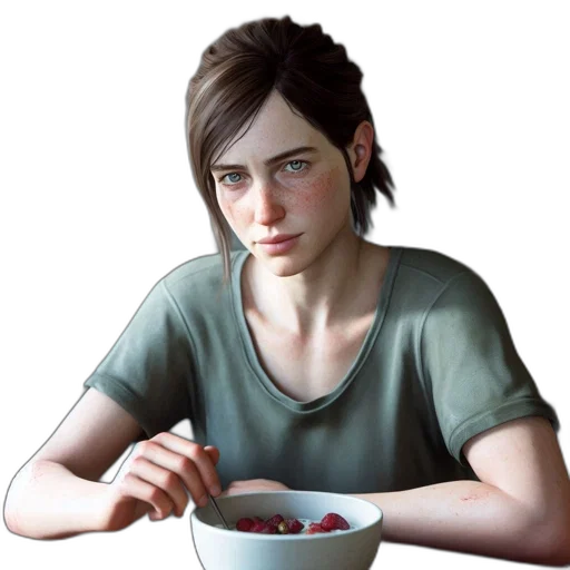 food, face, concept art, photorealistic transparent PNG cut-out