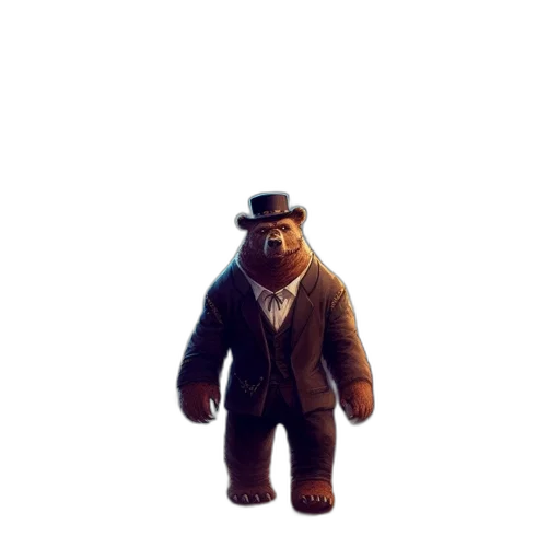 hat, animal, creature, staff transparent PNG cut-out
