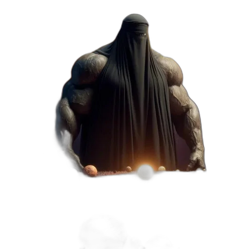 creature, mask, hair, face transparent PNG cut-out