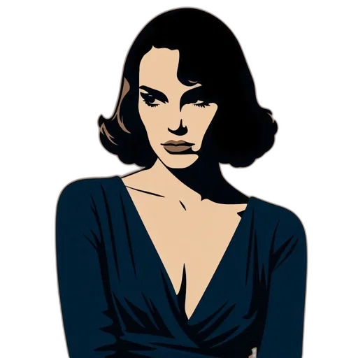 dress, jewelry, comic book art, cartoon transparent PNG cut-out