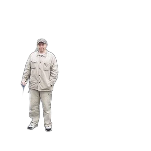 jacket, staff, umbrella, hat transparent PNG cut-out