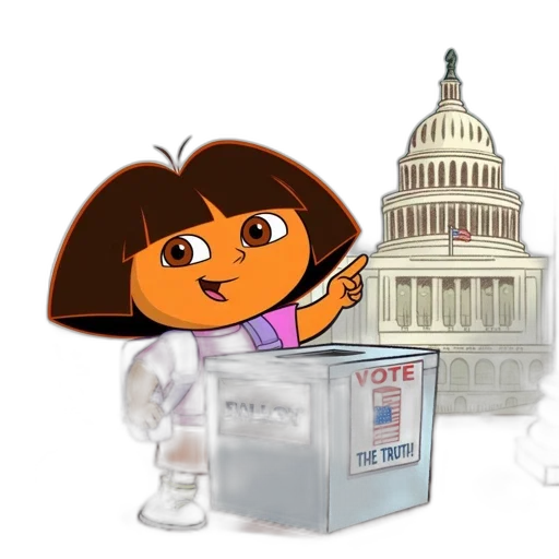 cartoon, concept art, dora, explorer transparent PNG cut-out