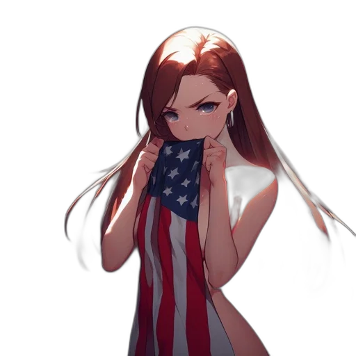 dress, hair, weapon, mask transparent PNG cut-out