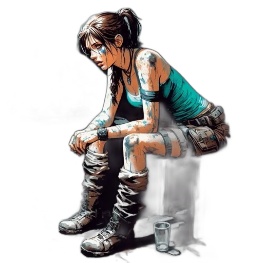 weapon, jacket, concept art, comic book art transparent PNG cut-out