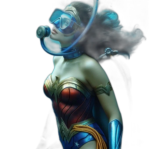 mask, concept art, comic book art, fantasy art transparent PNG cut-out