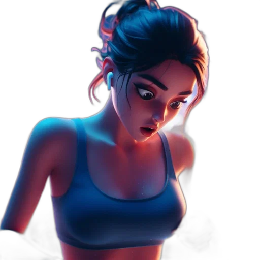 face, dress, concept art, fantasy art transparent PNG cut-out