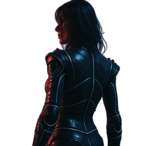 jacket, robot, dress, weapon transparent PNG cut-out