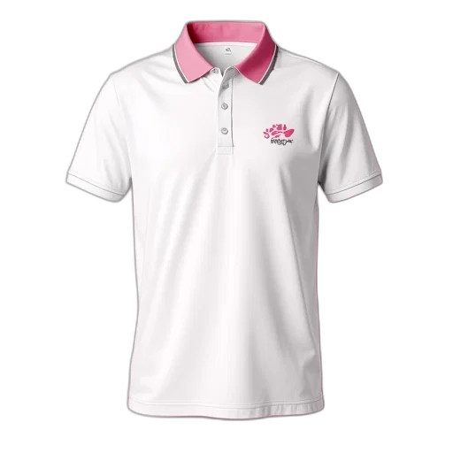 white, pink, logo, golf transparent PNG cut-out