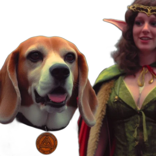 fantasy art, concept art, event, beagle transparent PNG cut-out