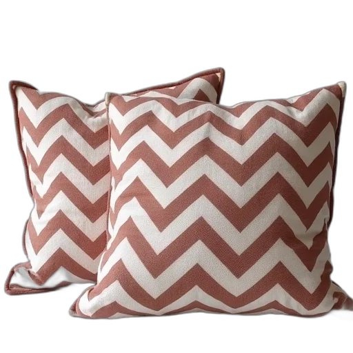 2pk, decorative, chevron, pillows transparent PNG cut-out