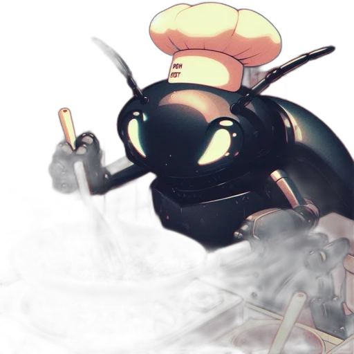robot, weapon, creature, staff transparent PNG cut-out