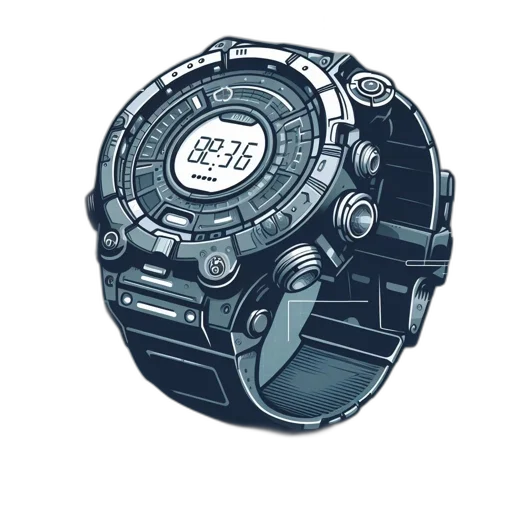 jewelry, cyberpunk, concept art, 3d render transparent PNG cut-out