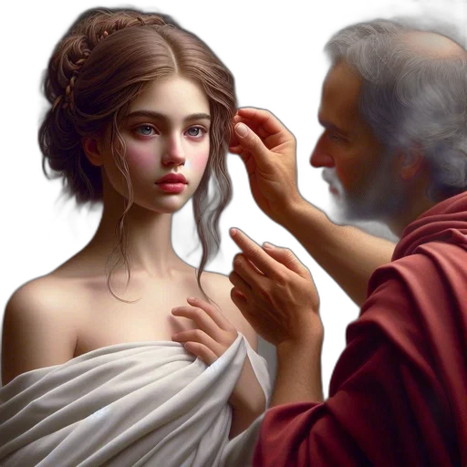 jewelry, face, photorealistic, fantasy art transparent PNG cut-out