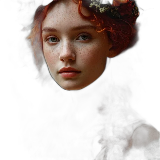 crown, face, mask, hair transparent PNG cut-out