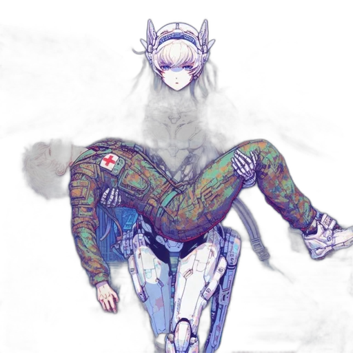 robot, dragon, dress, creature transparent PNG cut-out