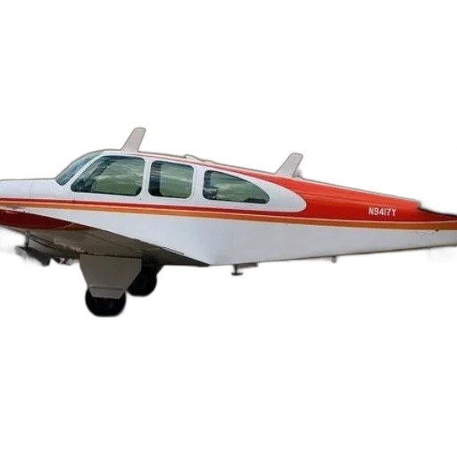 red, white, airplane, registration transparent PNG cut-out