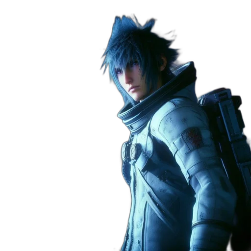 jacket, dragon, staff, concept art transparent PNG cut-out