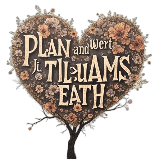 earth tones, words, vintage, letterpress transparent PNG cut-out