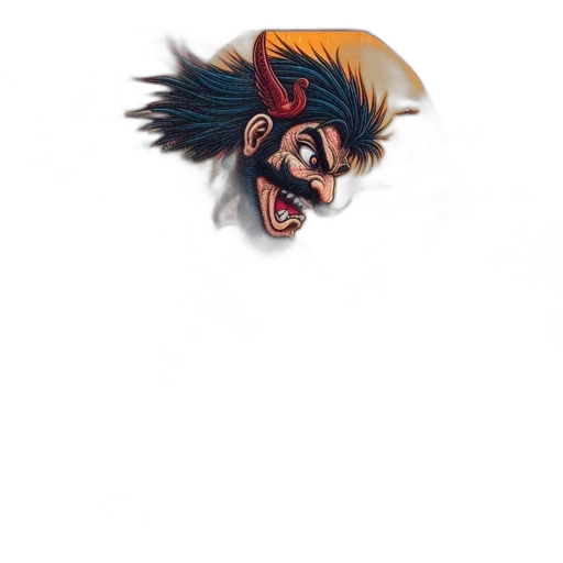 mask, creature, face, staff transparent PNG cut-out