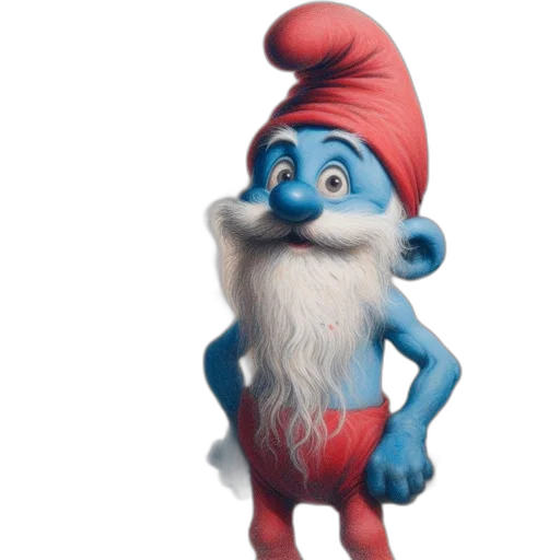 creature, hat, staff, face transparent PNG cut-out