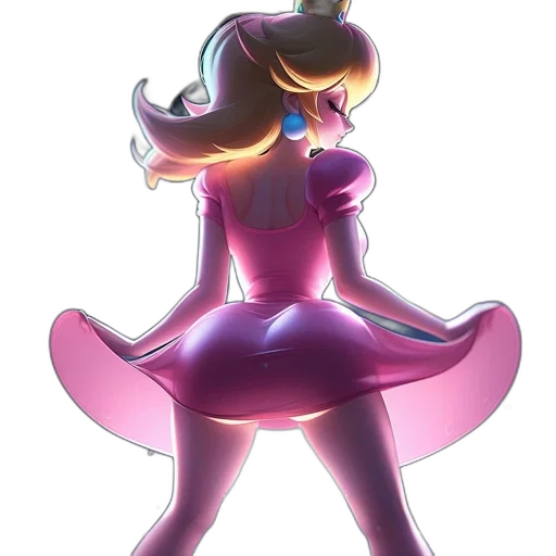 dress, staff, crown, creature transparent PNG cut-out