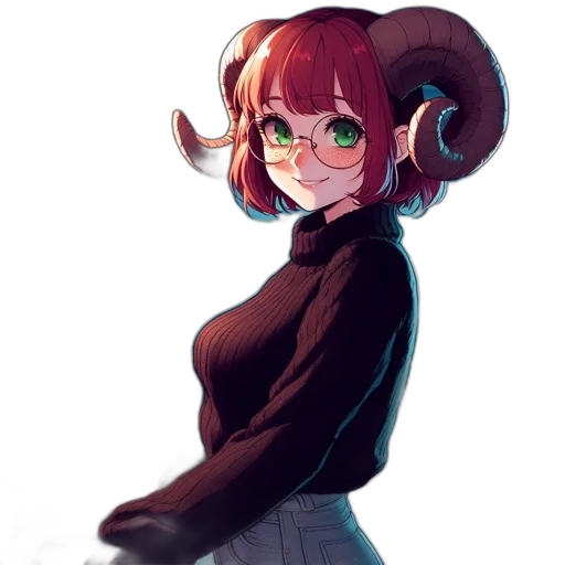 jacket, staff, creature, hat transparent PNG cut-out