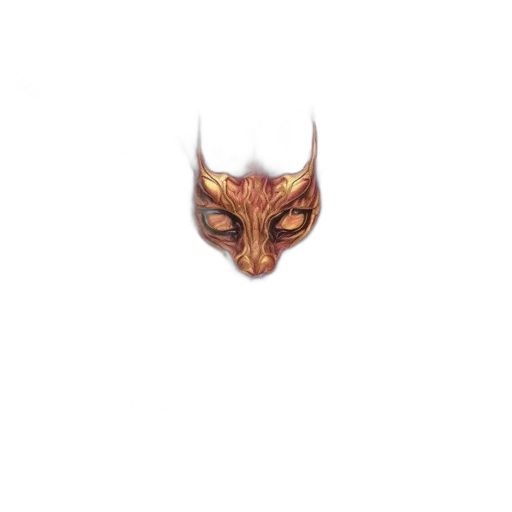 dragon, mask, face, creature transparent PNG cut-out
