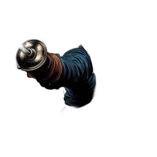 staff, hair, hat, weapon transparent PNG cut-out