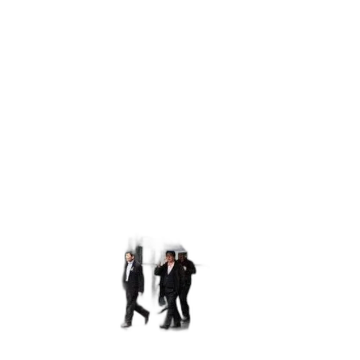 staff, umbrella, jacket, robot transparent PNG cut-out