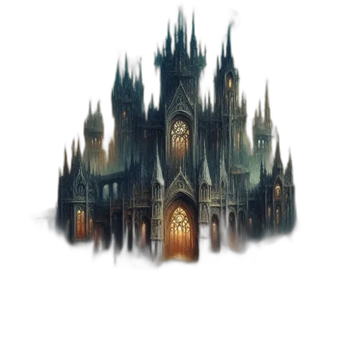 building, crown, concept art, fantasy art transparent PNG cut-out