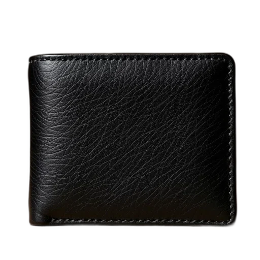 classic, grainy, leather, bifold transparent PNG cut-out