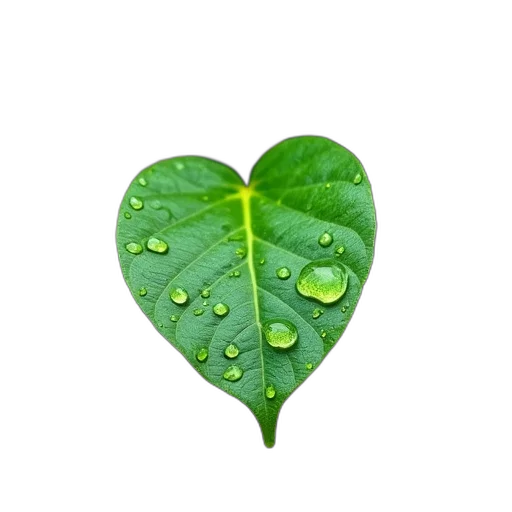 umbrella, flower, photorealistic, green transparent PNG cut-out