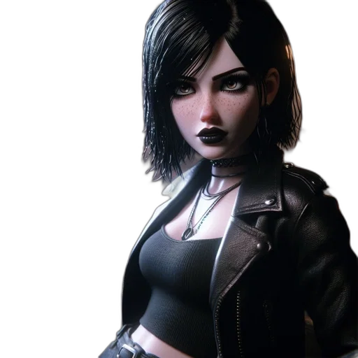 jacket, face, concept art, comic book art transparent PNG cut-out