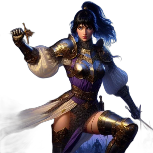 sword, staff, weapon, fantasy art transparent PNG cut-out