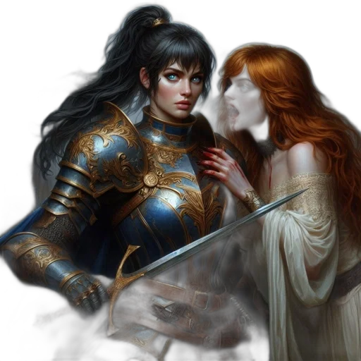 sword, fantasy art, concept art, comic book art transparent PNG cut-out